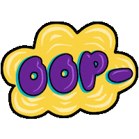 And I Oop Sticker by Sam