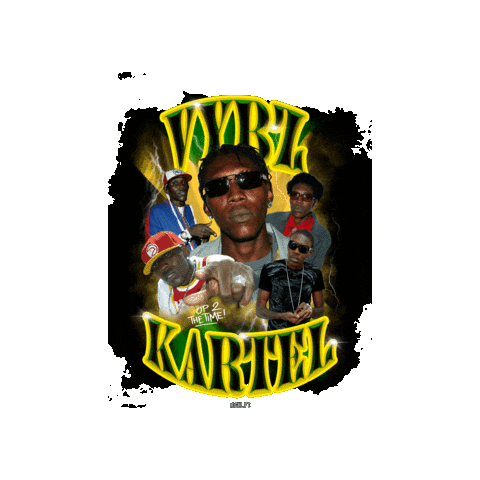 Vybz Kartel Jamaica Sticker by ATTILA MUZIC