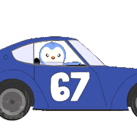 Drive By Car Sticker by Pudgy Penguins