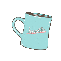 Coffee Hustle Sticker by Talkingoutofturn
