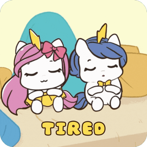 Tired Burnout GIF by Brave Unicorn