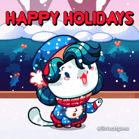Merry Christmas Cat GIF by Mino Games