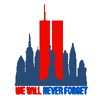 911 Never Forget Sticker
