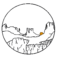 trekthru sun night day moon Sticker
