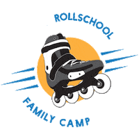 Rollschool skate rolki rollschool familycamp Sticker