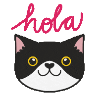Tuxedo Cat Smile Sticker by Cat & Raven