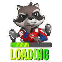 BetFuryGaming waiting loading raccoon fury Sticker