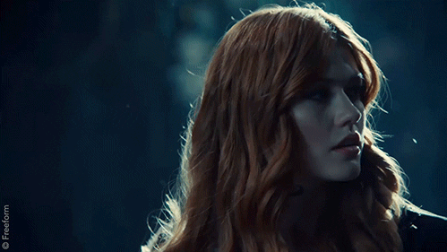 clary fray startle GIF by Shadowhunters