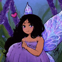 SoupySuup fairy procreate lavender fairycore GIF
