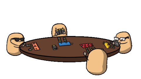 codomo giphyupload play potato pirates Sticker