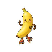 Banana Skates Sticker by SpaceCitySkaters