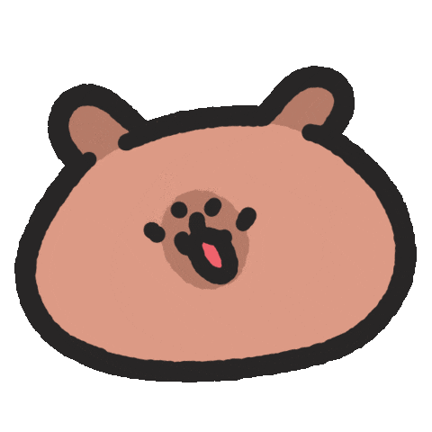 Emoji Capybara Sticker by sansanplanet