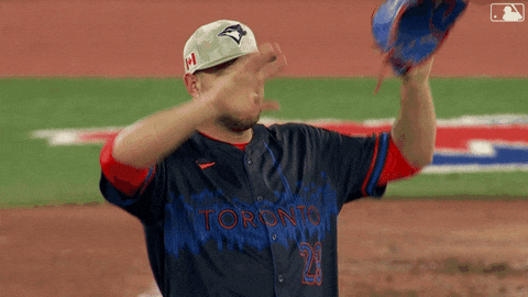 Hands Up Baseball GIF by Toronto Blue Jays