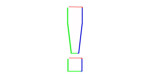 Exclamationmark Glitcheffect Sticker by goneon.lu