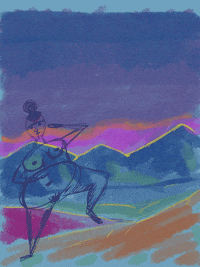 sarahparkerart love nature woman mood GIF
