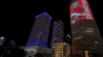 Super Bowl Montage Lights Up Tampa Tower Ahead of Sunday Showdown