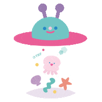 Space Ufo Sticker by THE RECORDER FACTORY