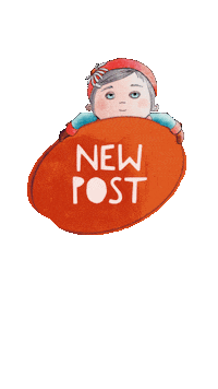Girl New Post Sticker