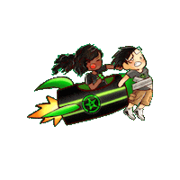 Blast Off Rocket Sticker by Rooster Teeth