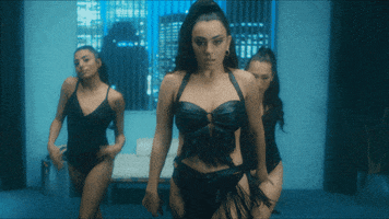 Blue Background Dancing GIF by Charli XCX