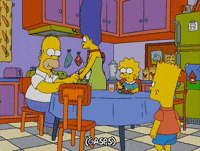 homer simpson eating GIF