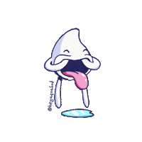 HeyAquabud face silly drool funnyface Sticker