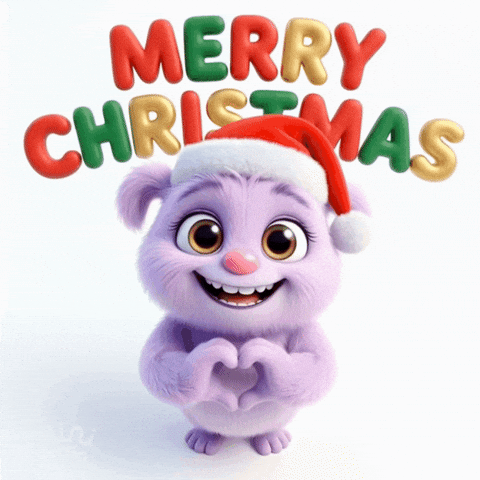 Merry Christmas Love GIF by The Fuzzlets