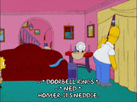 peaking homer simpson GIF