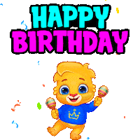 Happy Birthday Dancing Sticker by Lucas and Friends by RV AppStudios