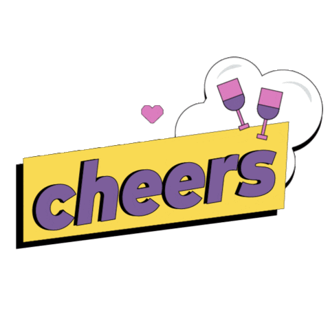 90S Cheers Sticker by Emina Cosmetics