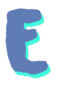 E Letter Sticker