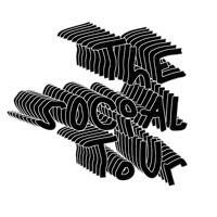 thesocialtour art music band tour Sticker