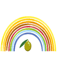 Olive Oil Rainbow Sticker by Frantoio Muraglia