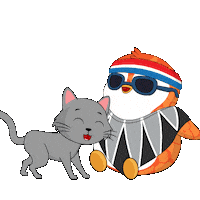 Happy Cat Sticker by Pudgy Penguins