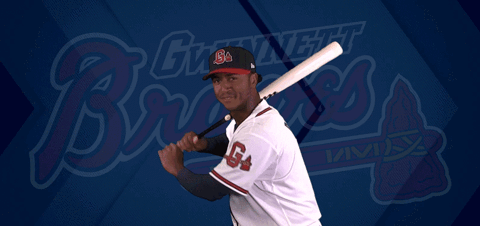 hitting big hit GIF by Gwinnett Braves