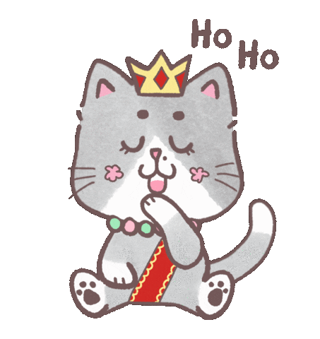 Molecat giphyupload cat laugh queen Sticker
