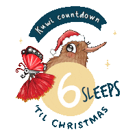 New Zealand Christmas Sticker