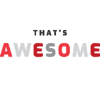 Thats Awesome Sticker by Awesome Inc