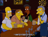 homer simpson drinking GIF