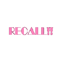 Recall Sticker by KAID
