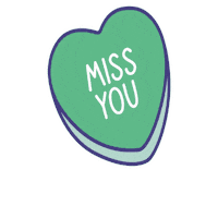 Miss You Hearts Sticker by babauba