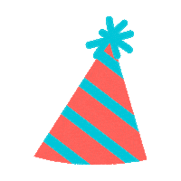 Party Hat Sticker by Paulina Saenz Rico Cruz
