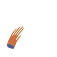 for me hand Sticker by Entropico