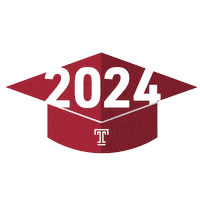 2024 Grad Sticker by Temple University