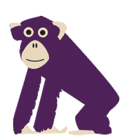 Monkey Ape Sticker by PopPub