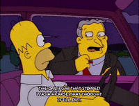 homer simpson larry burns GIF