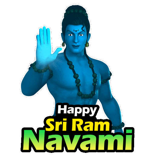 Rama Sriram Sticker by Chhota Bheem
