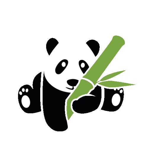 gopandoo giphyupload panda bamboo pandaliebe Sticker
