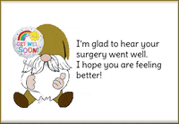 Get Well Soon Gnome GIF