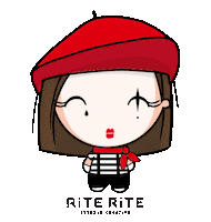 Girl Illustration Sticker by Rite Rite